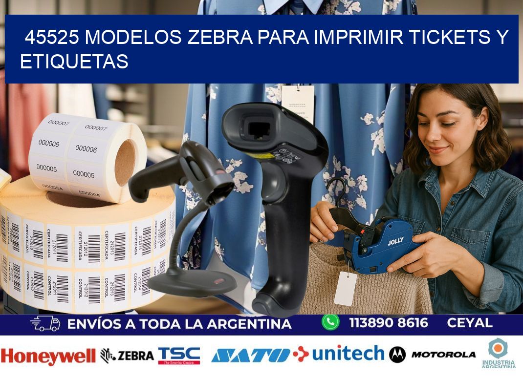 45525 modelos zebra para imprimir tickets y etiquetas
