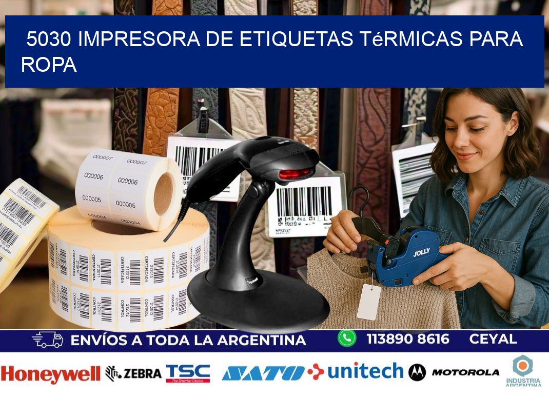 5030 impresora de etiquetas térmicas para ropa