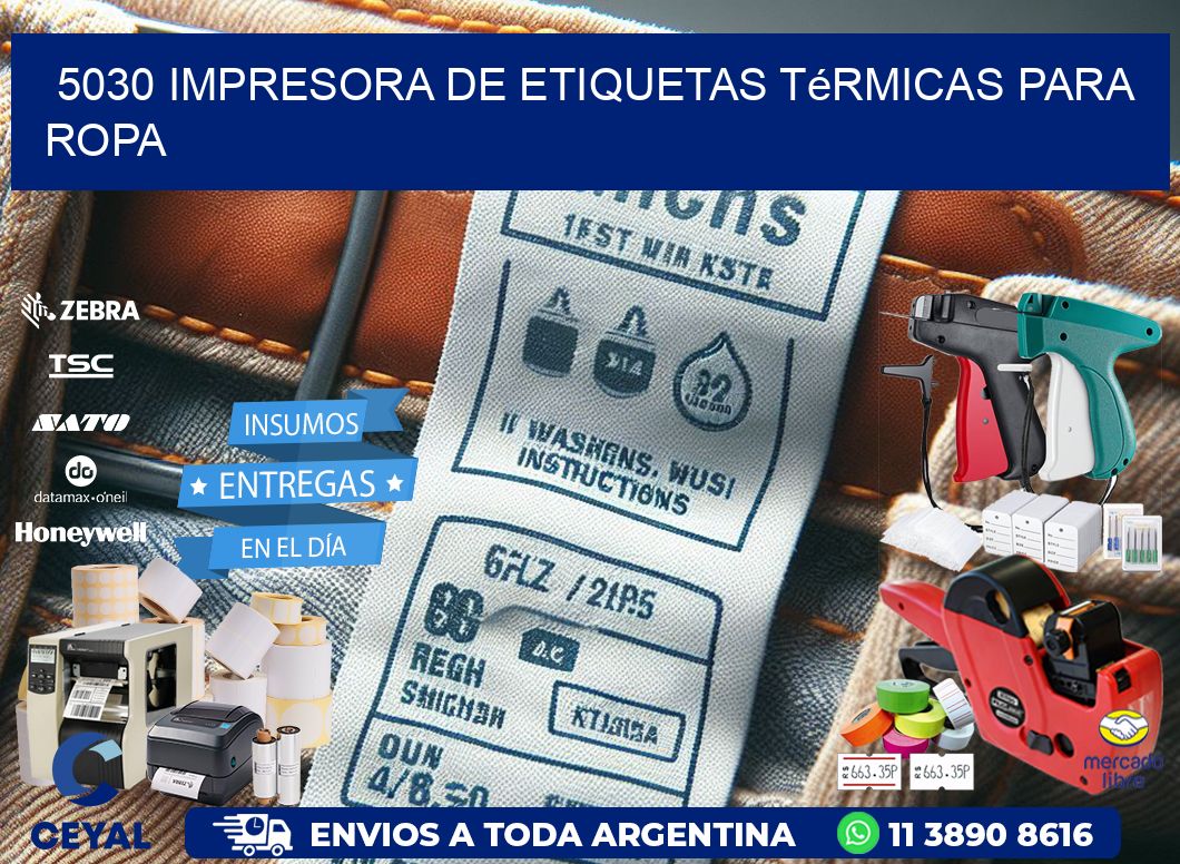 5030 impresora de etiquetas térmicas para ropa