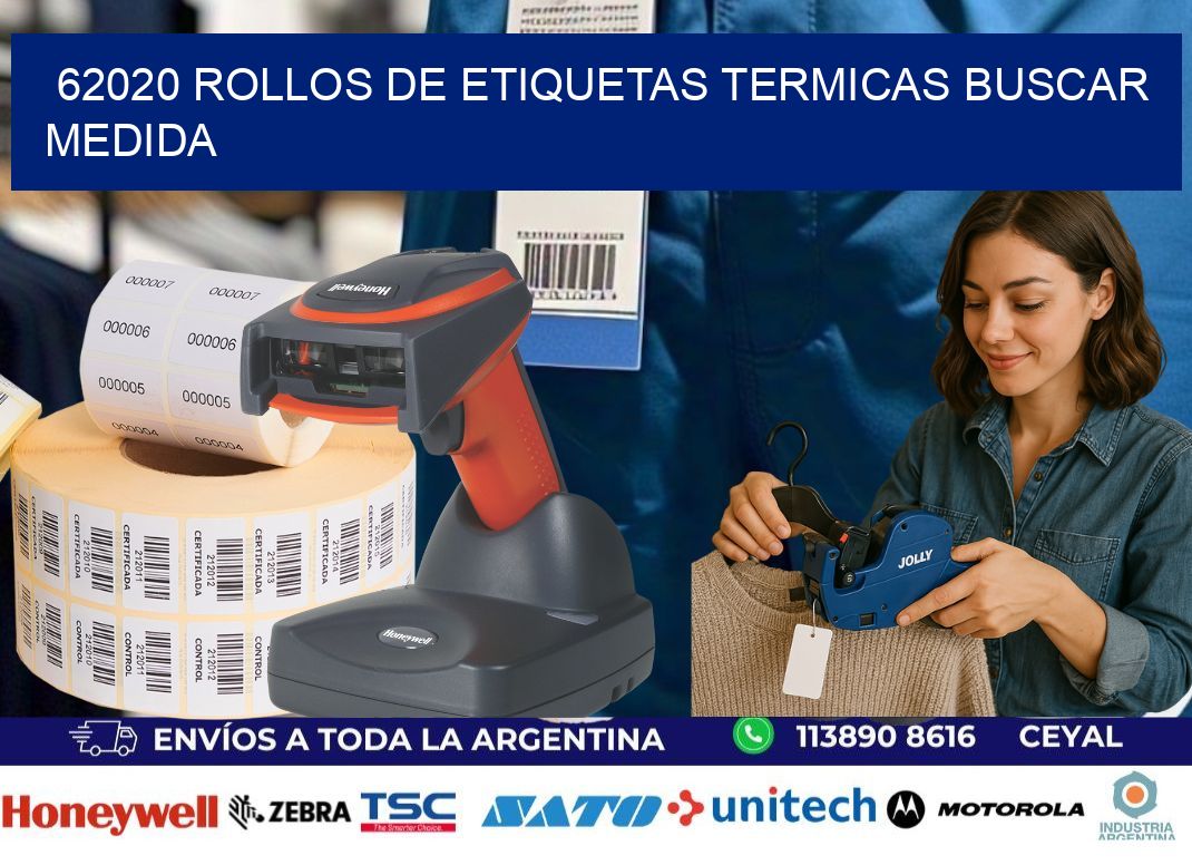 62020 rollos de etiquetas termicas buscar medida