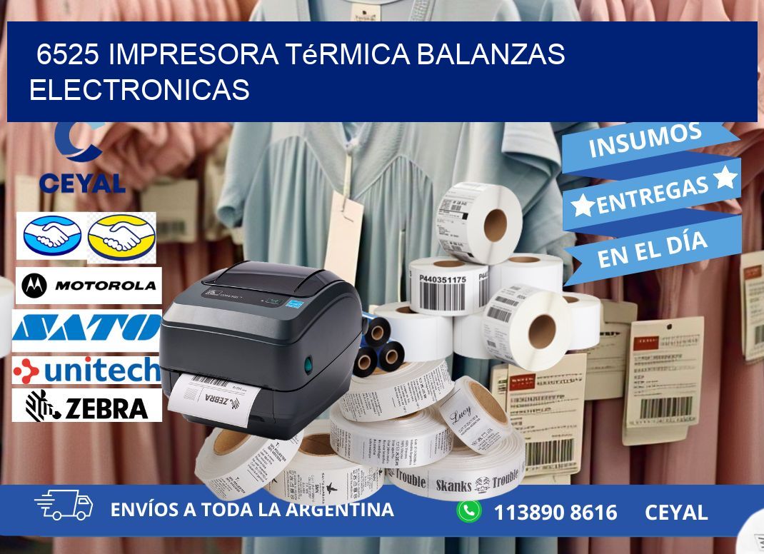 6525 impresora térmica balanzas electronicas