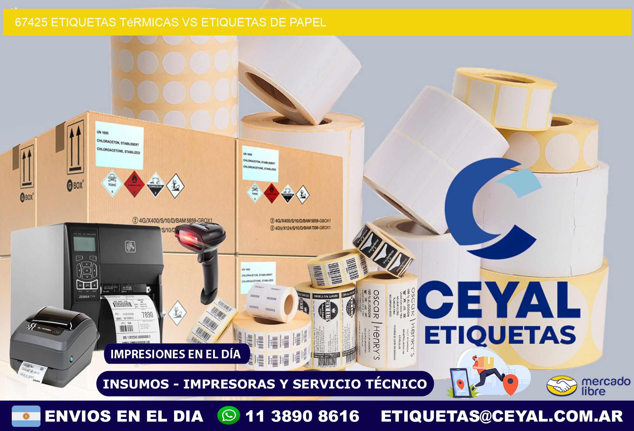 67425 etiquetas térmicas vs etiquetas de papel