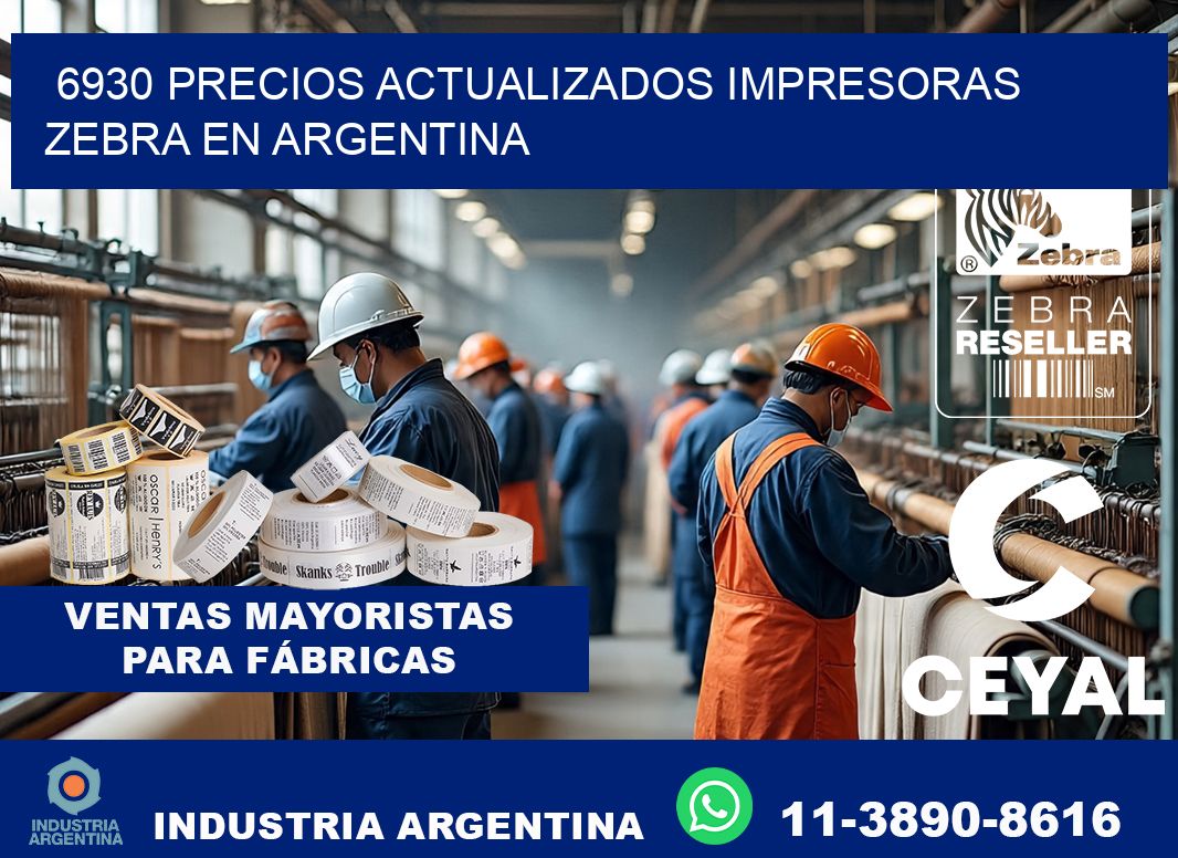 6930 precios actualizados impresoras zebra en argentina