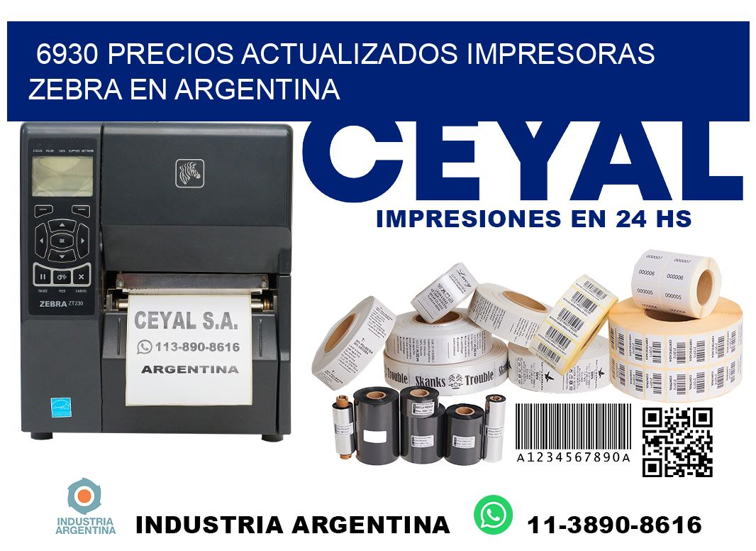 6930 precios actualizados impresoras zebra en argentina