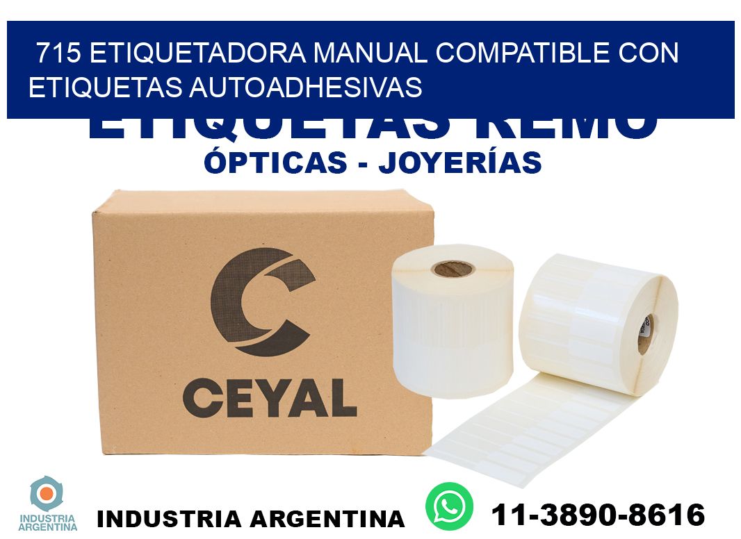 715 etiquetadora manual compatible con etiquetas autoadhesivas