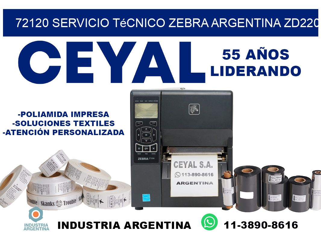 72120 servicio técnico zebra argentina ZD220