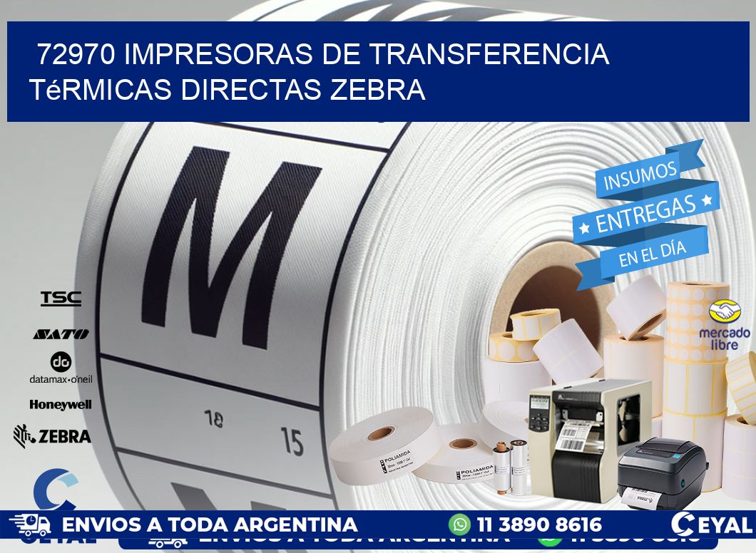 72970 impresoras de Transferencia  térmicas directas zebra