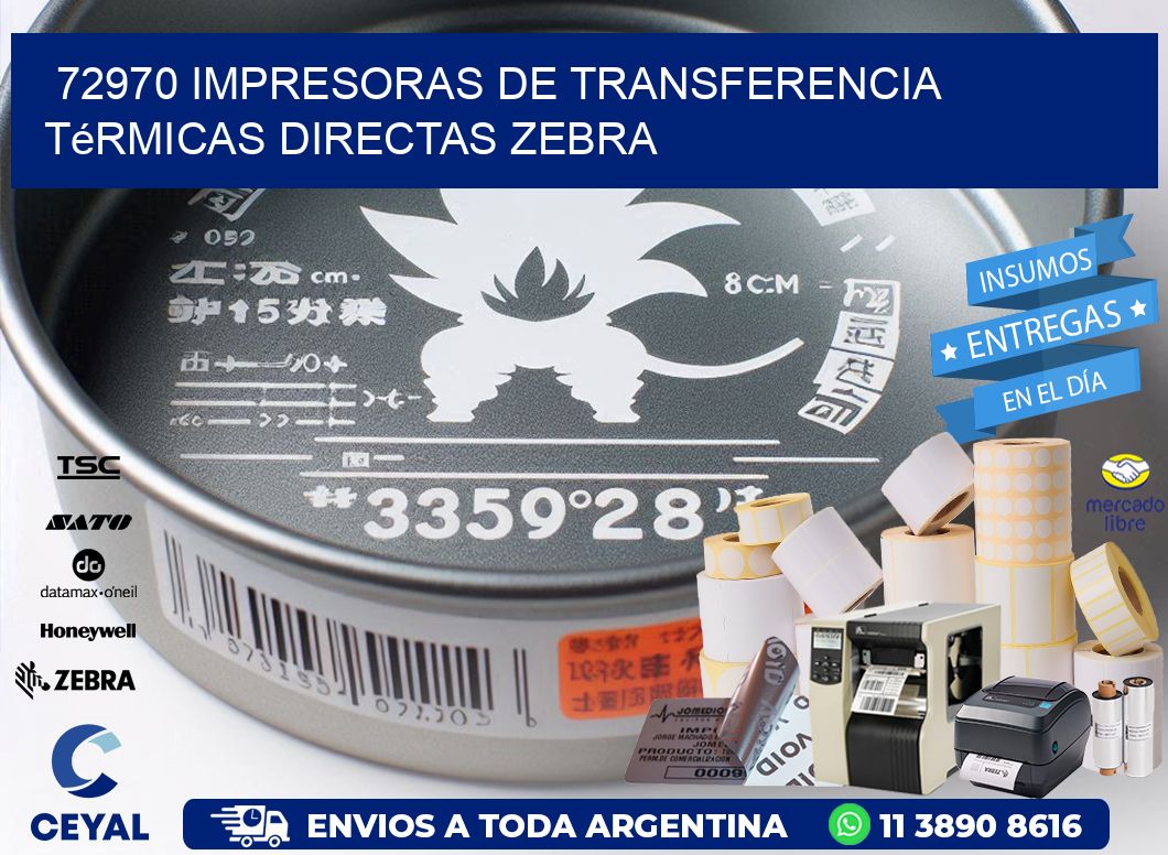 72970 impresoras de Transferencia  térmicas directas zebra