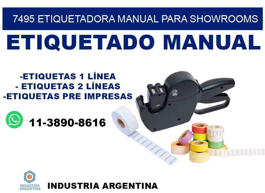 7495 etiquetadora manual para showrooms