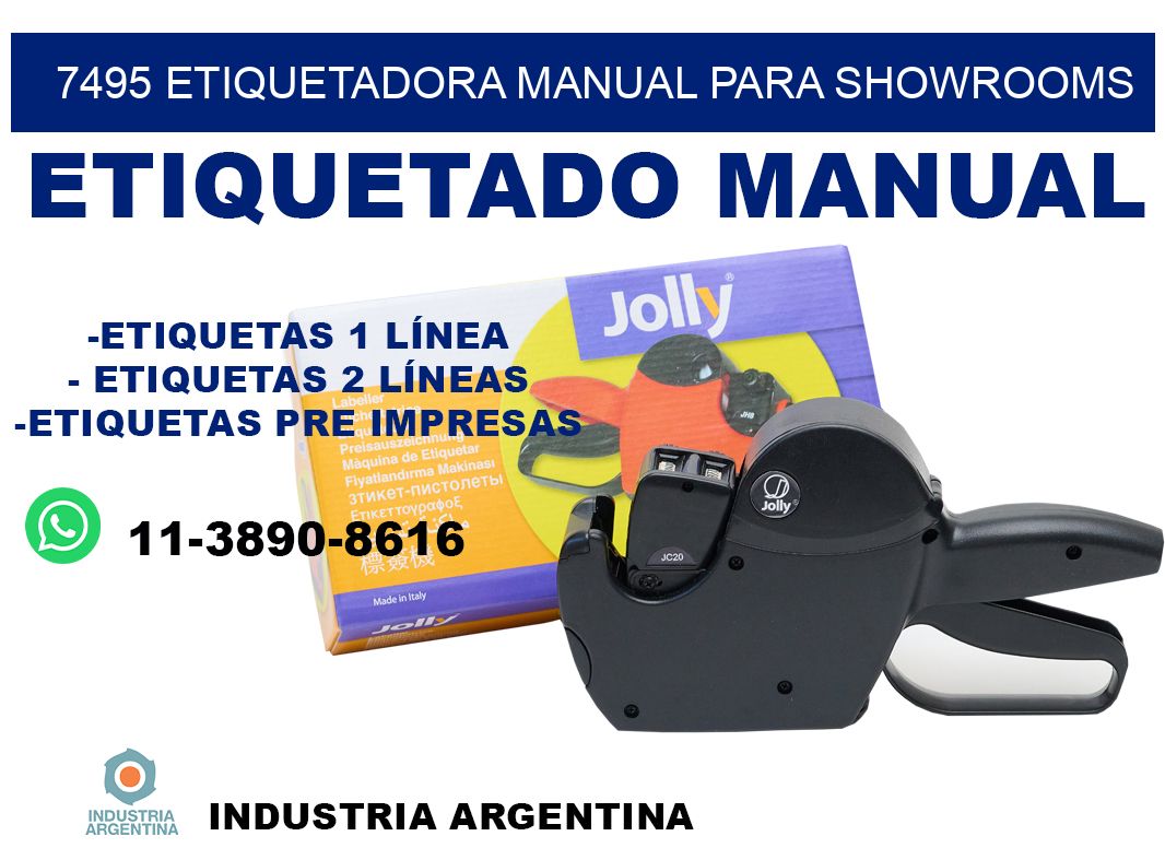 7495 etiquetadora manual para showrooms