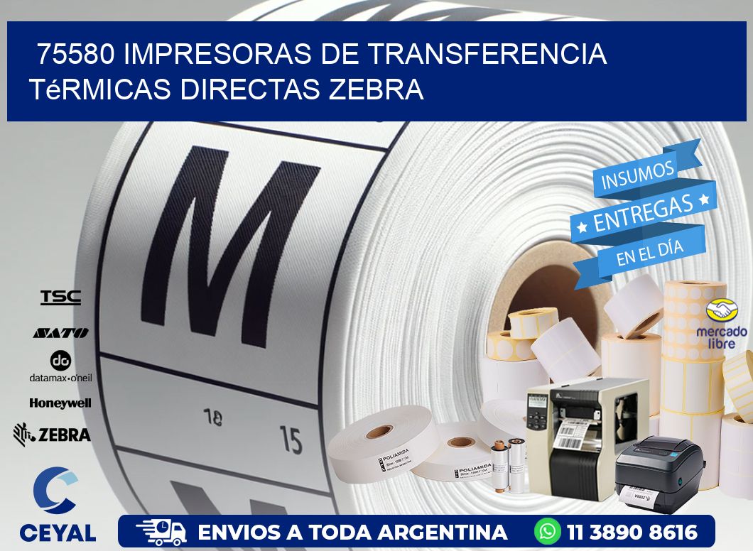75580 impresoras de Transferencia  térmicas directas zebra