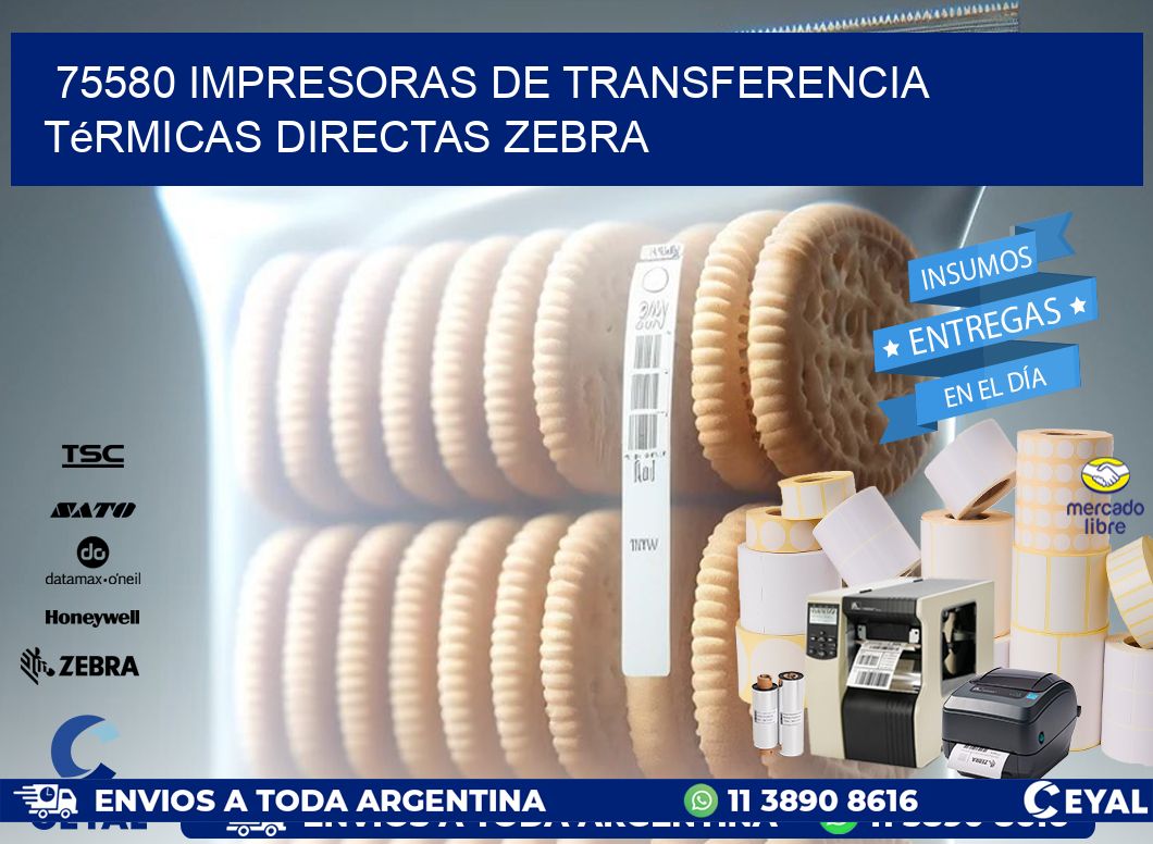 75580 impresoras de Transferencia  térmicas directas zebra