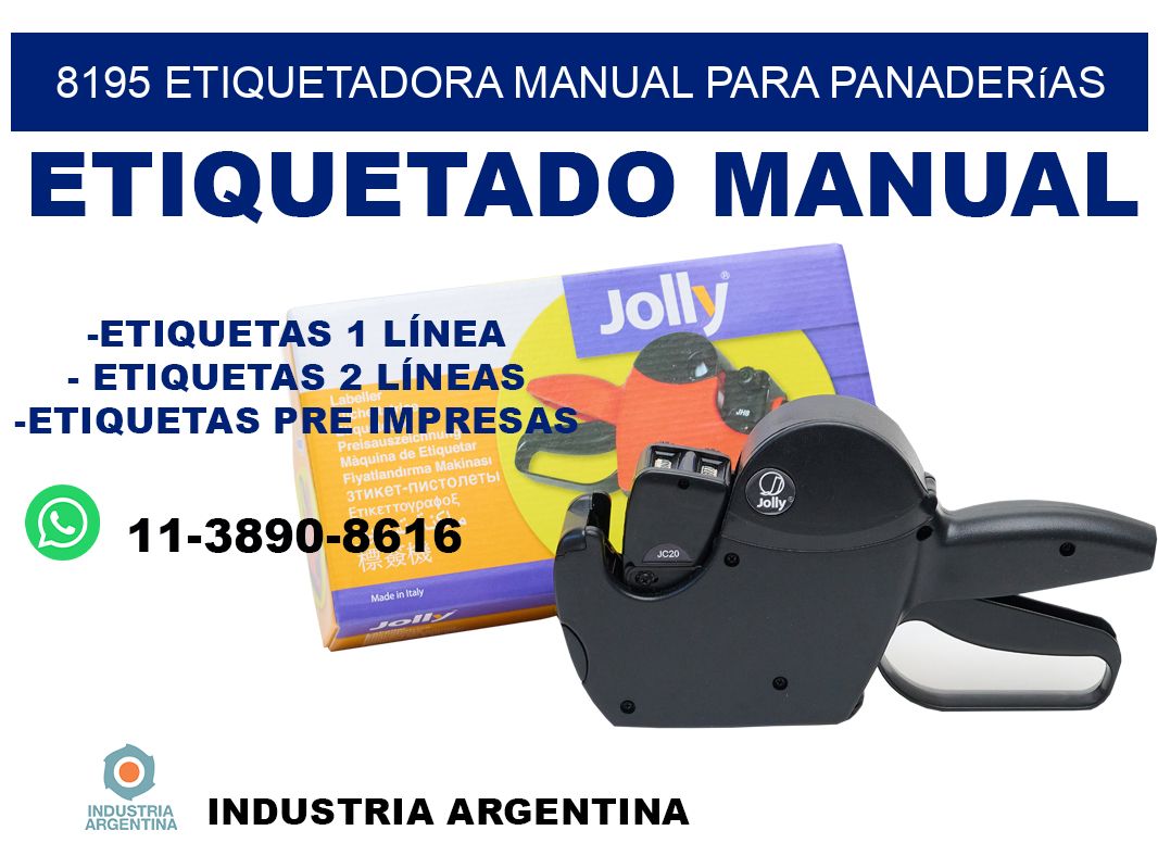 8195 etiquetadora manual para panaderías