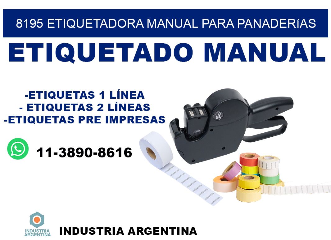 8195 etiquetadora manual para panaderías