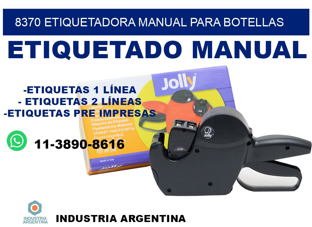 8370 etiquetadora manual para botellas