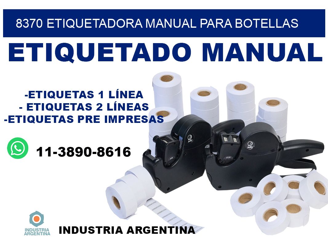 8370 etiquetadora manual para botellas
