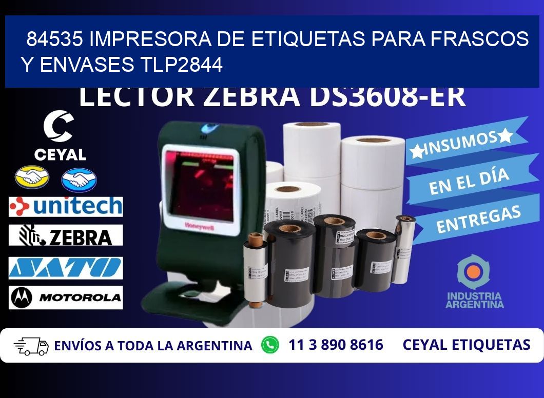 84535 impresora de etiquetas para frascos y envases TLP2844