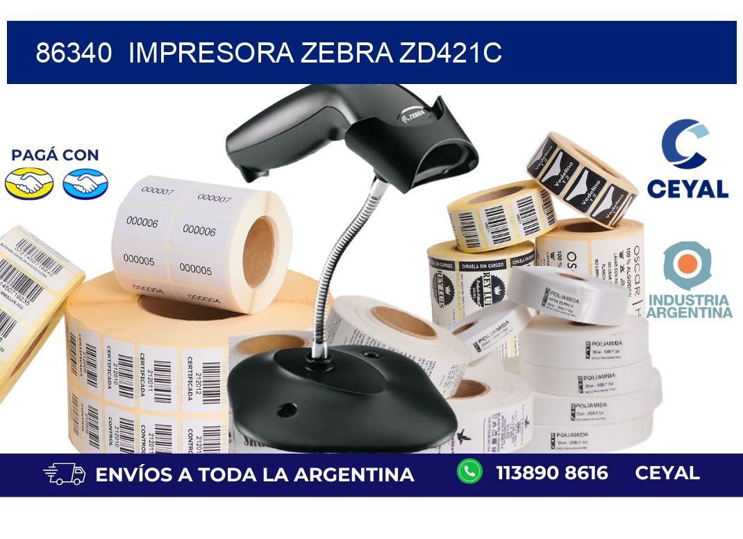 86340  Impresora Zebra zd421c