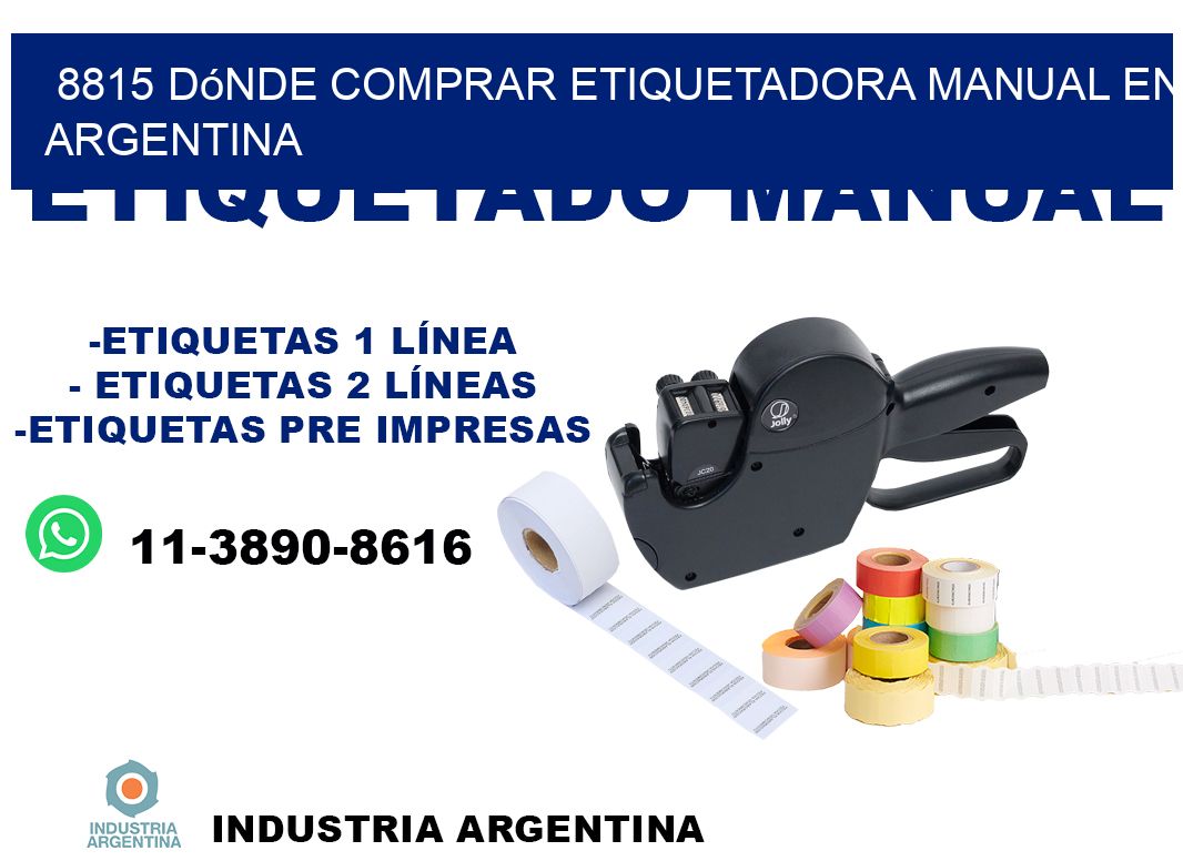 8815 dónde comprar etiquetadora manual en argentina