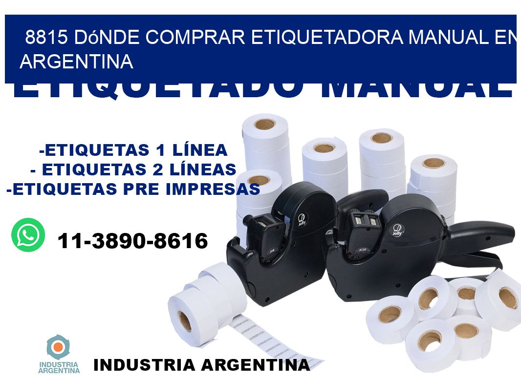 8815 dónde comprar etiquetadora manual en argentina