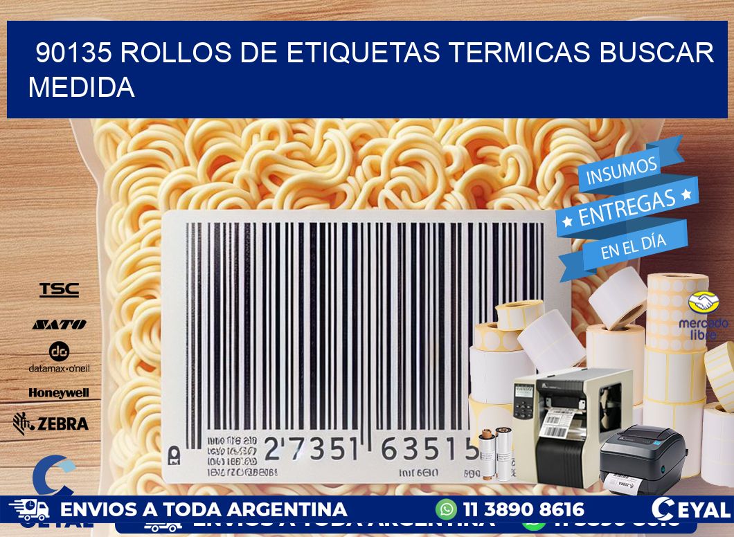 90135 rollos de etiquetas termicas buscar medida