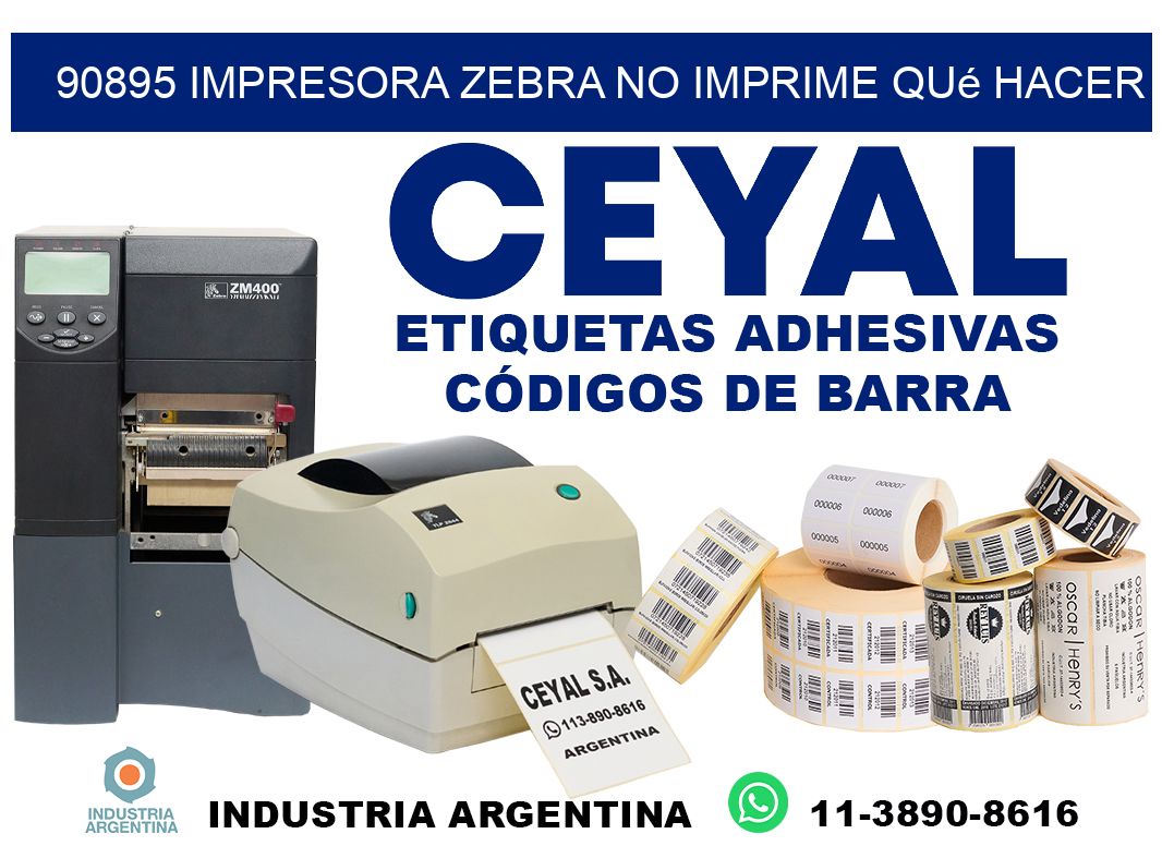 90895 impresora zebra no imprime qué hacer