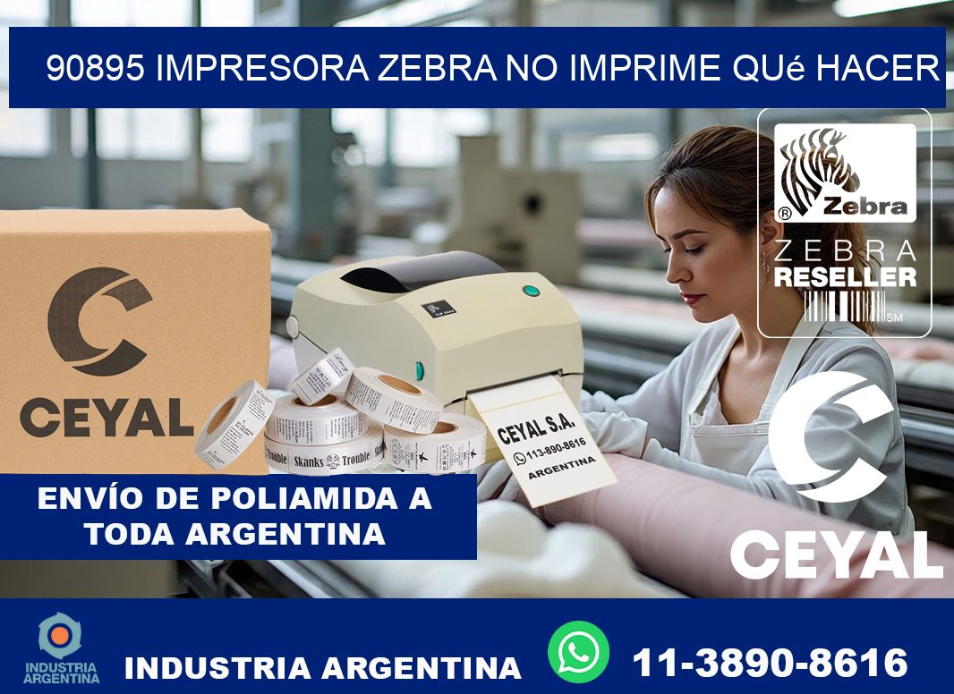 90895 impresora zebra no imprime qué hacer