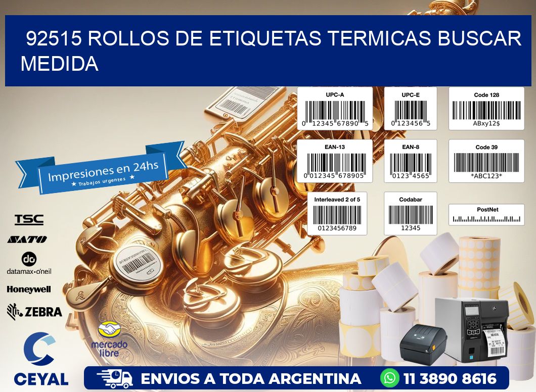 92515 rollos de etiquetas termicas buscar medida