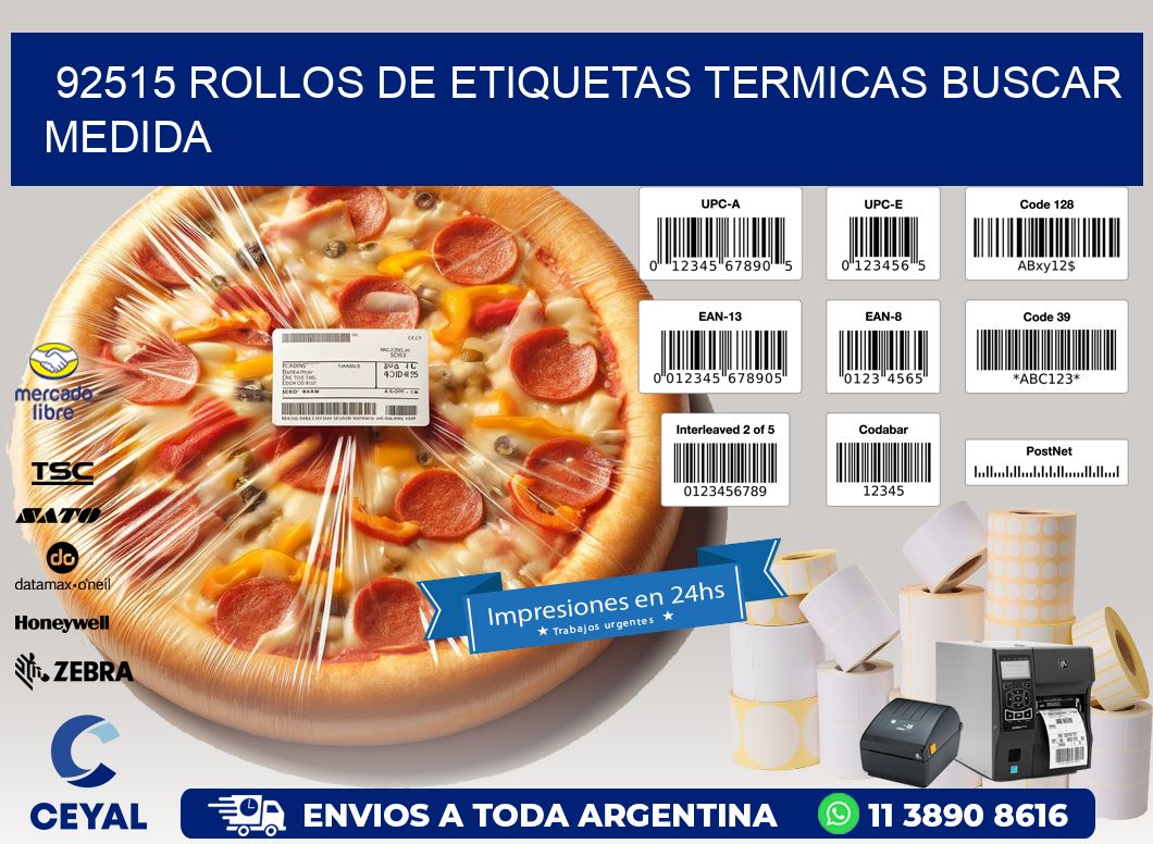 92515 rollos de etiquetas termicas buscar medida