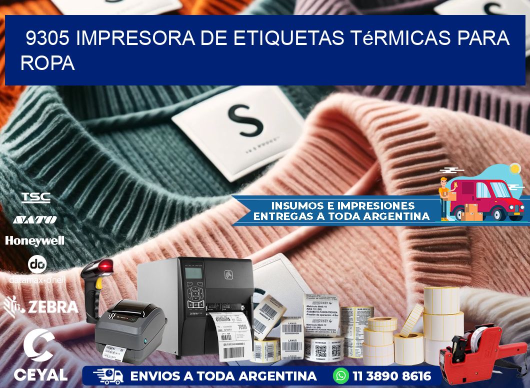 9305 impresora de etiquetas térmicas para ropa