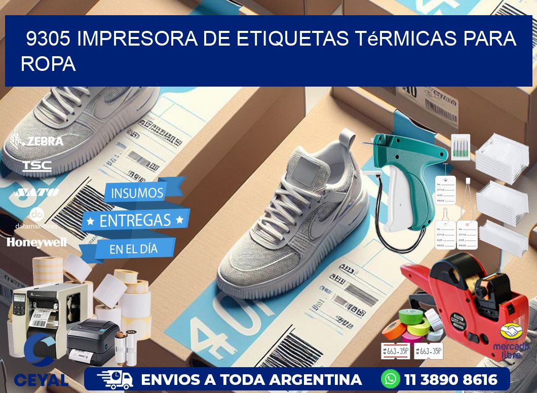 9305 impresora de etiquetas térmicas para ropa