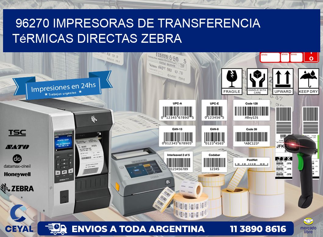 96270 impresoras de Transferencia  térmicas directas zebra