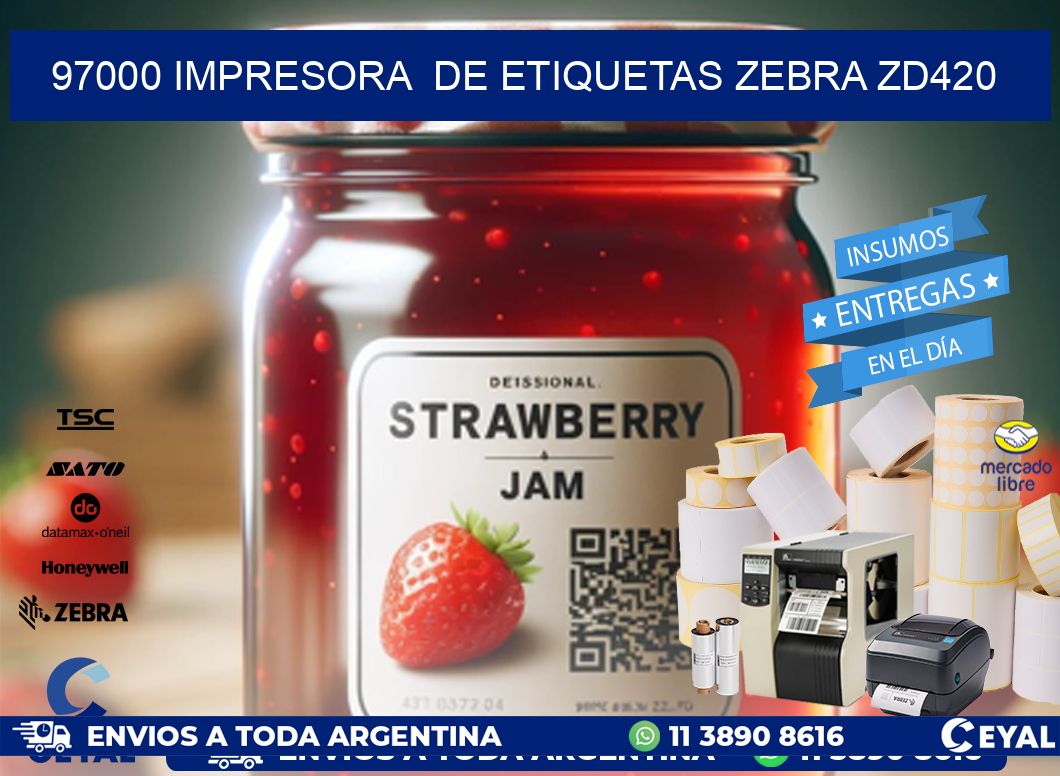 97000 impresora  de etiquetas Zebra ZD420