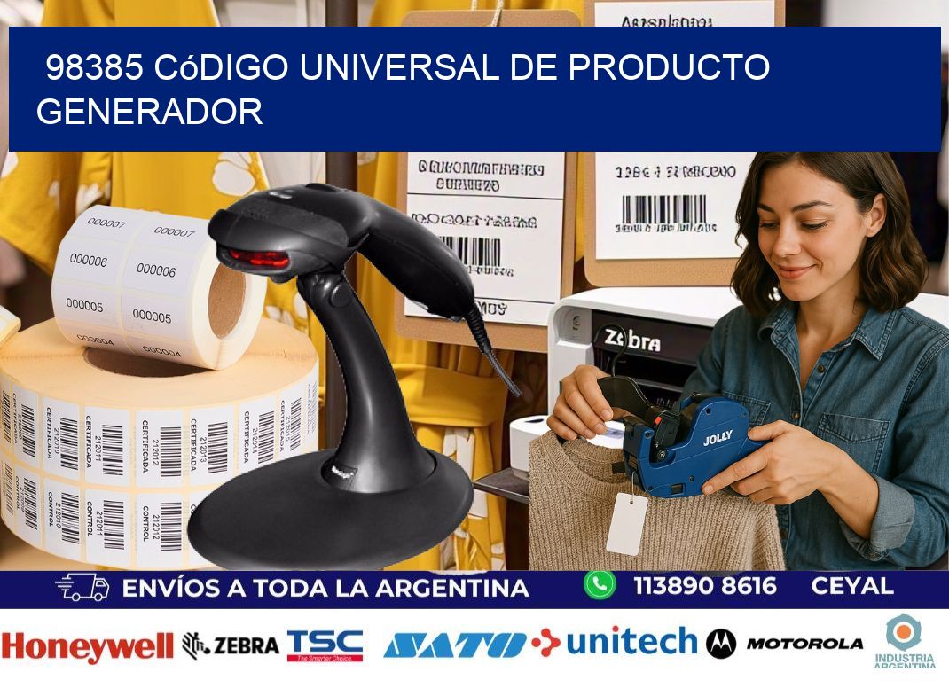98385 Código universal de producto generador