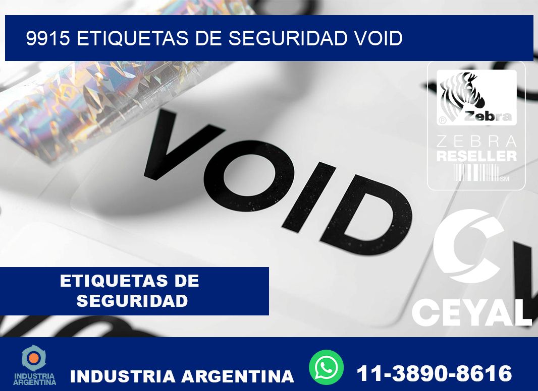 9915 etiquetas de seguridad void