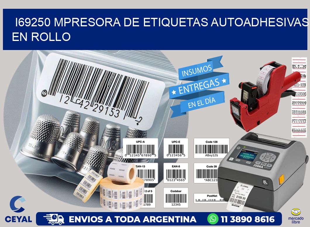 I69250 mpresora de etiquetas autoadhesivas en rollo