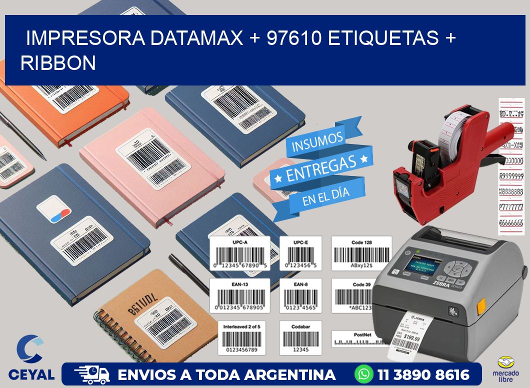 impresora DATAMAX + 97610 etiquetas + ribbon