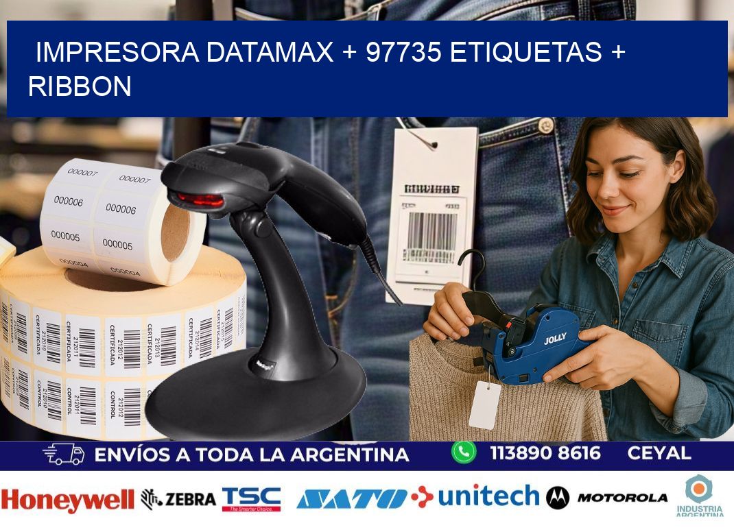 impresora DATAMAX + 97735 etiquetas + ribbon