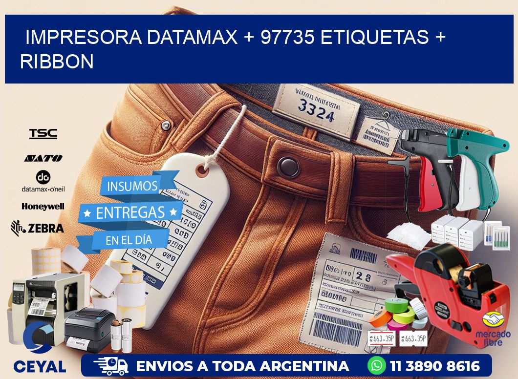 impresora DATAMAX + 97735 etiquetas + ribbon