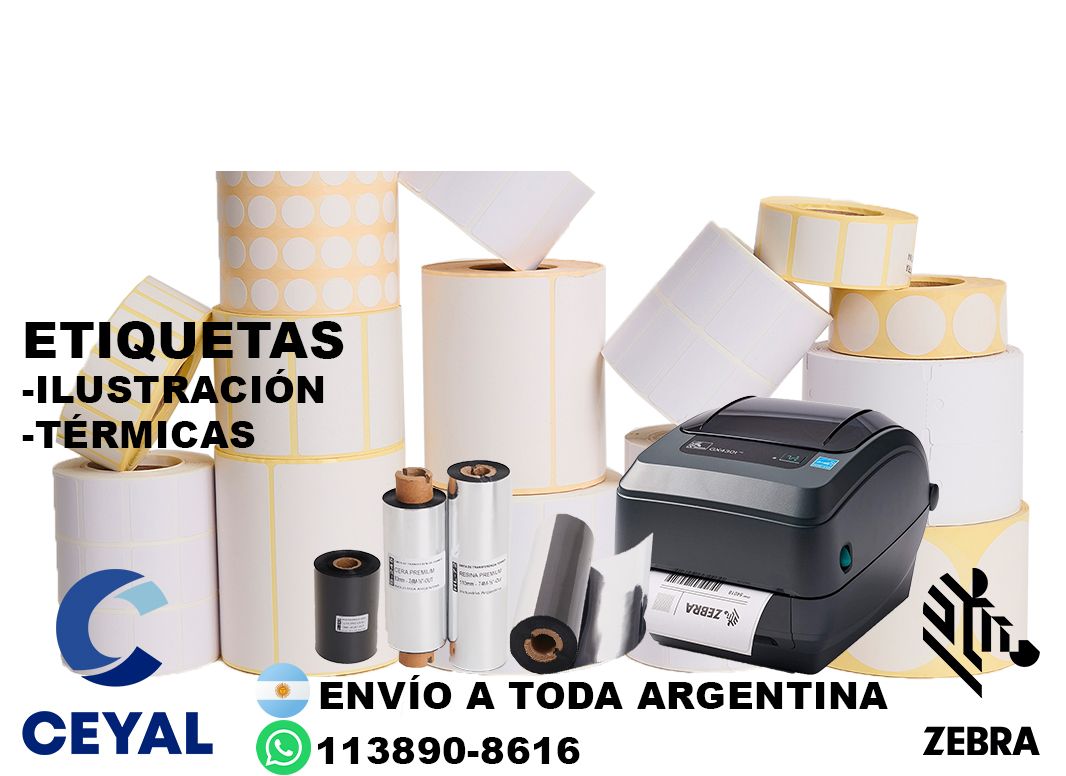 impresora zebra z220 + 84425 etiquetas + ribbon