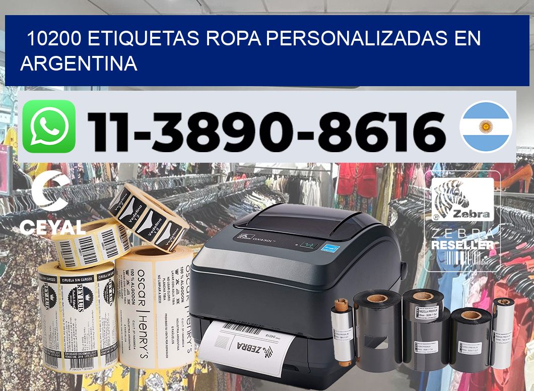 10200 Etiquetas ropa personalizadas en Argentina
