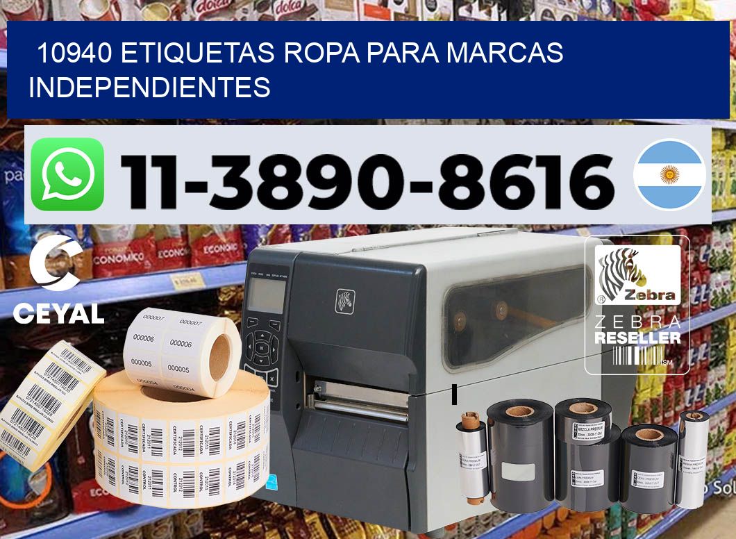 10940 Etiquetas ropa para marcas independientes
