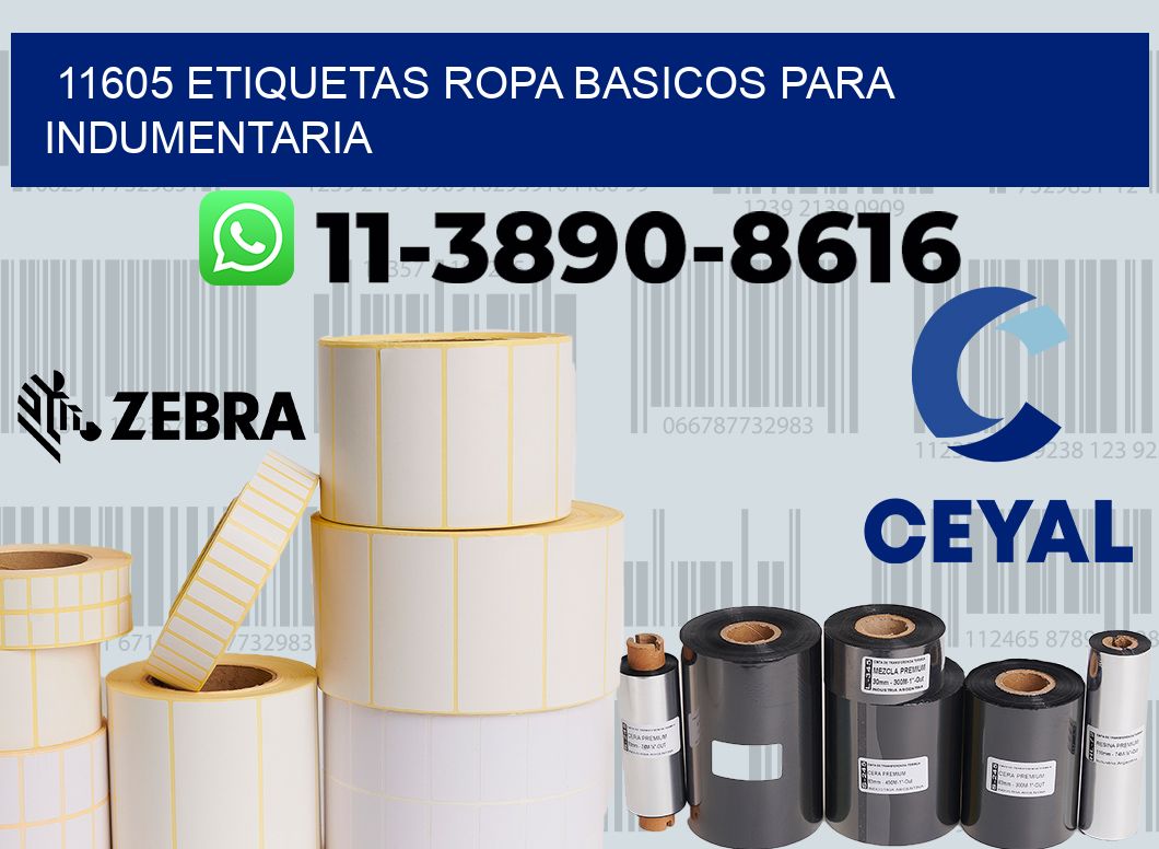 11605 Etiquetas ropa basicos para indumentaria