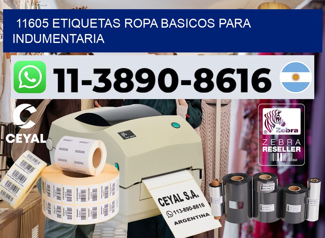 11605 Etiquetas ropa basicos para indumentaria
