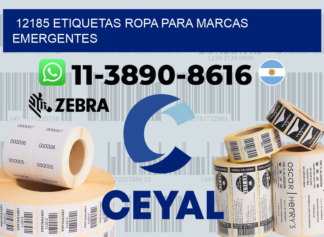 12185 Etiquetas ropa para marcas emergentes
