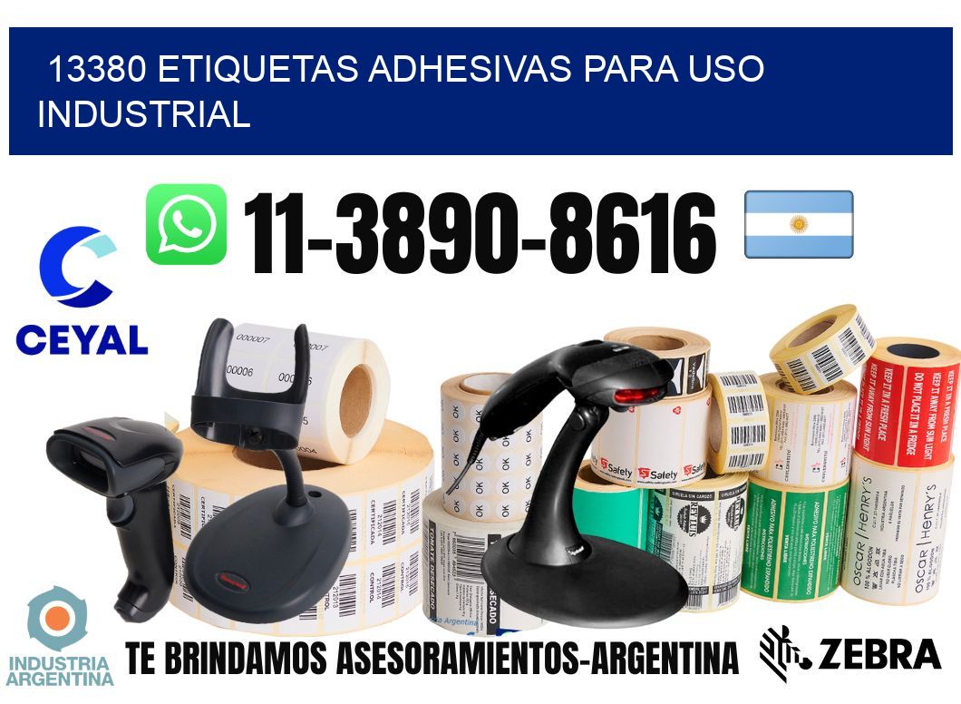 13380 Etiquetas adhesivas para uso industrial