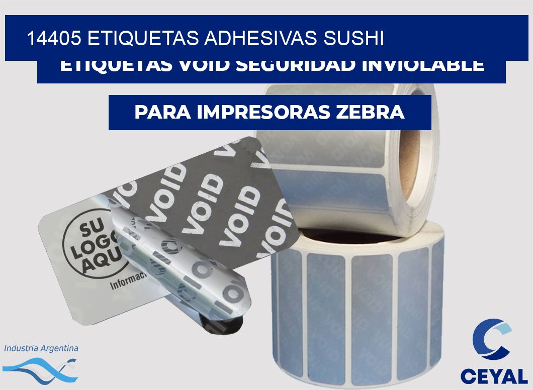 14405 etiquetas adhesivas sushi