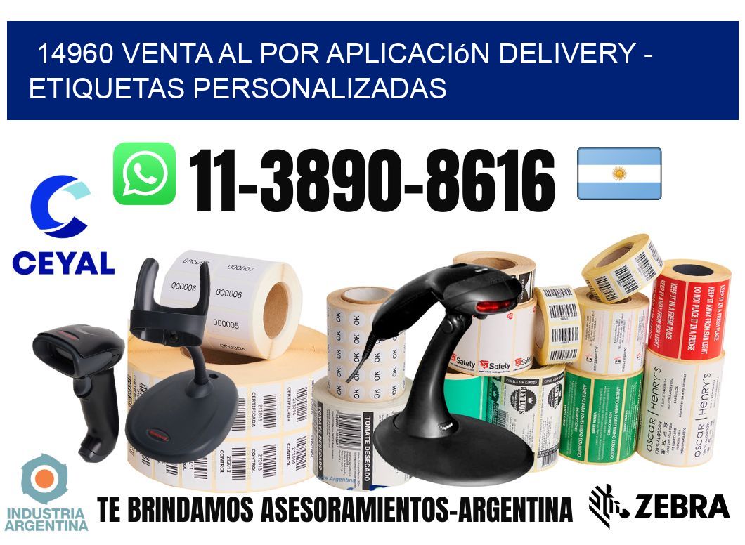 14960 Venta al Por Aplicación delivery - Etiquetas Personalizadas