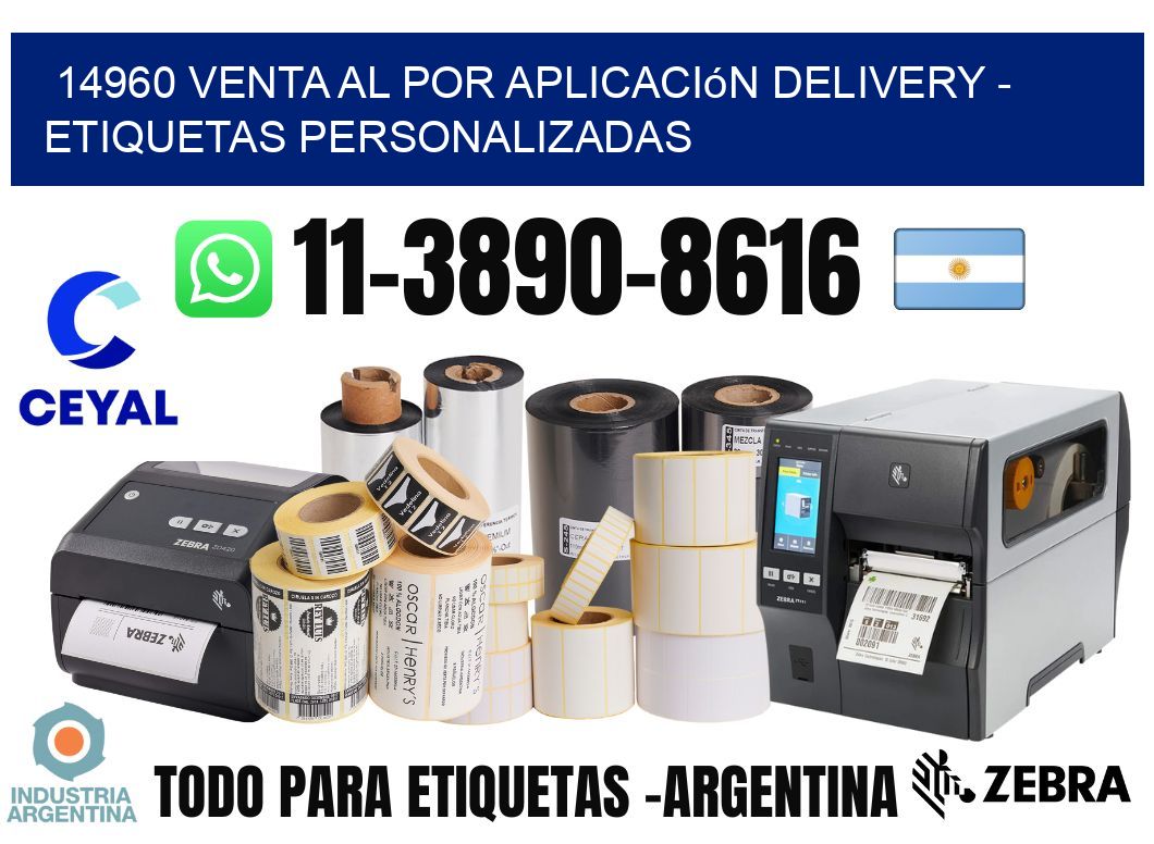 14960 Venta al Por Aplicación delivery - Etiquetas Personalizadas
