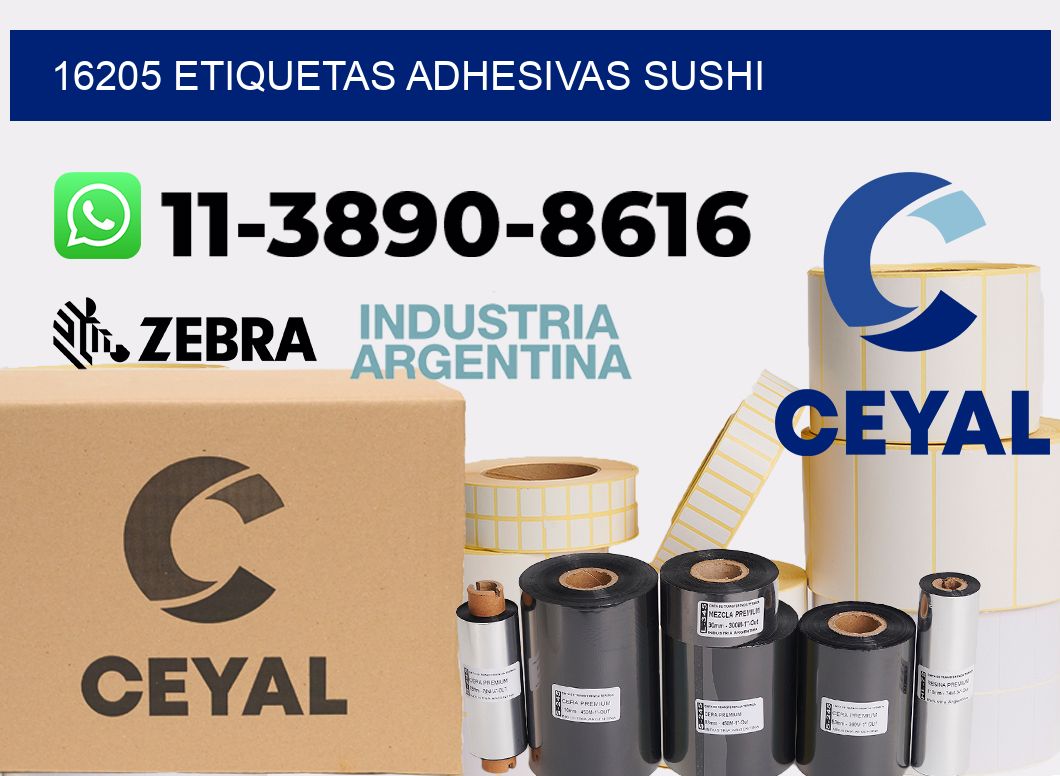 16205 etiquetas adhesivas sushi